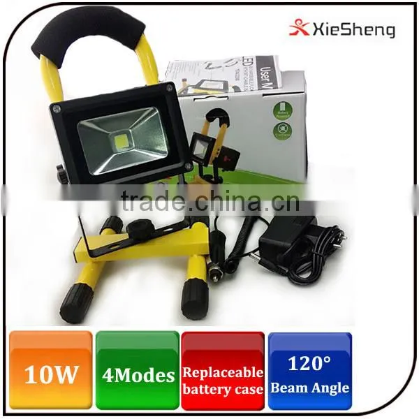 Aluminium Alloy Waterproof 10W Rechargeable Outdoor Led Floodlight With Power Bank Function