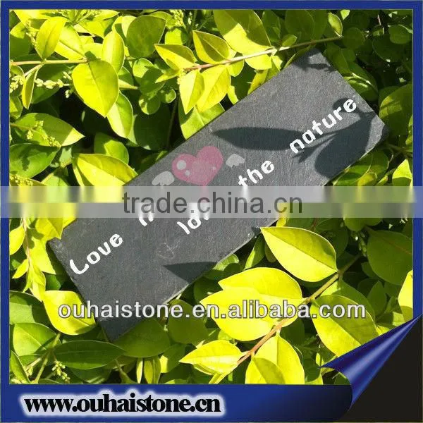 Superb Natural Slate Stone Handmade Art Crafts Slate Plant Marker photo-2