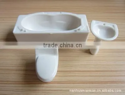 Toilet Bathroom Building Materails, Model Toilet Furniture, Architectural Plastic Model Bathtub for Scale 1/20 Quality Choice photo-5