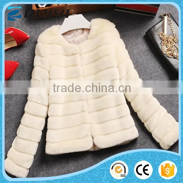 Women's Coat Turkish Coat for Long Sleeves Faux Fur Coat photo-2