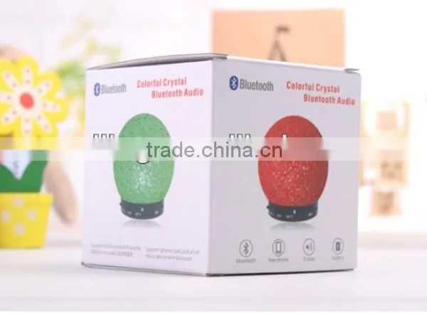 Portable Crystal Snowball Bluetooth Speaker With TF Card photo-5