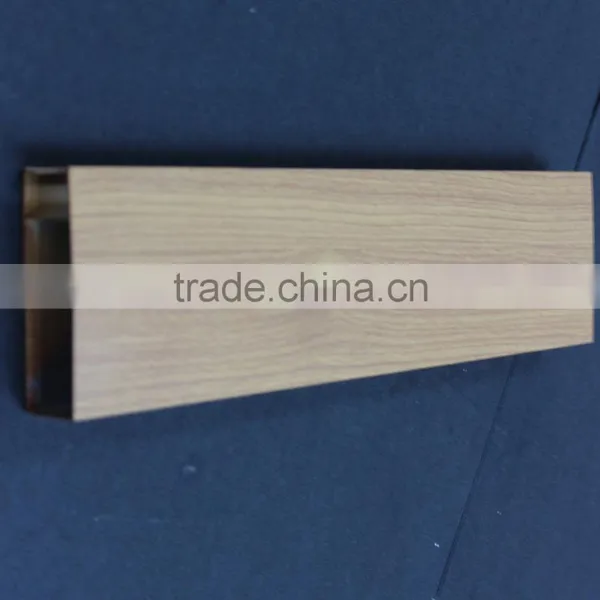 Nitric Acid Resistance Wood Grain Suspended Metal Strip Ceiling Aluminum Square Tube Screen Ceiling Panel photo-3
