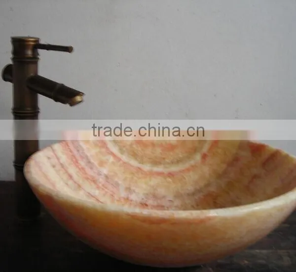 Natural Hotel Bathroom Yellow Jade Vanity Tops