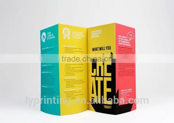 Glossy Coated Paper Flyer Printing Art Paper Folded Brochure Printing Quality Choice photo-3