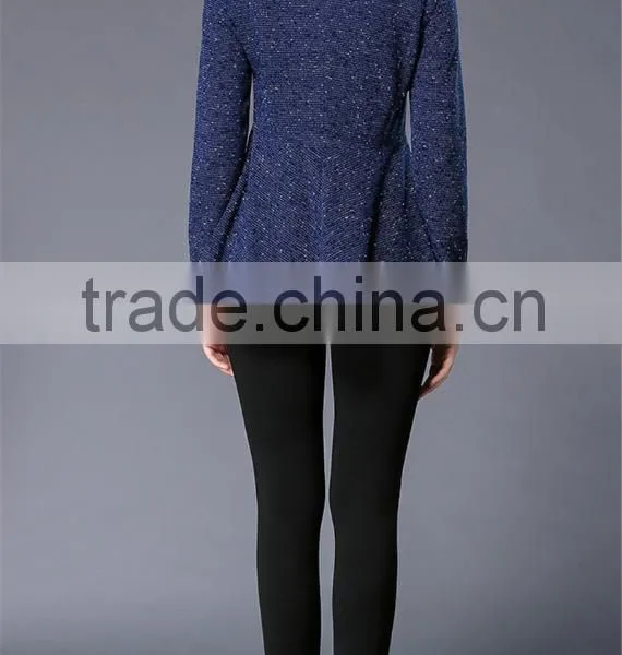 A-line Plus Size XXXL Fashion Cutting Blouse Design for Fat Women Tops photo-4