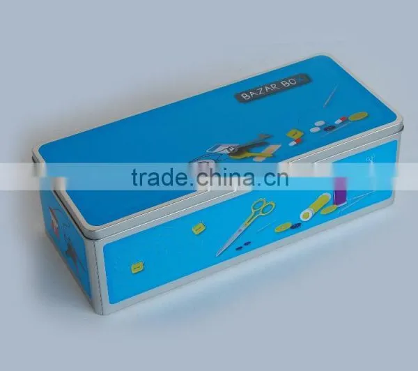 Decorative Color Brilliancy and Rectangular Tin Box for Gifts for Games Card Packing photo-2
