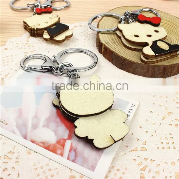 HelloKitty Wood Key Chain/creative Wood Key Chain photo-4