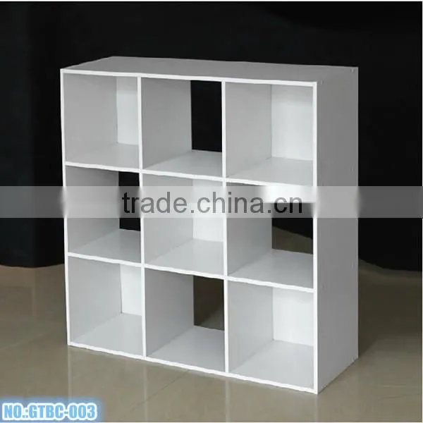 Wooden Diy 9 Cube Kids Bookshelf