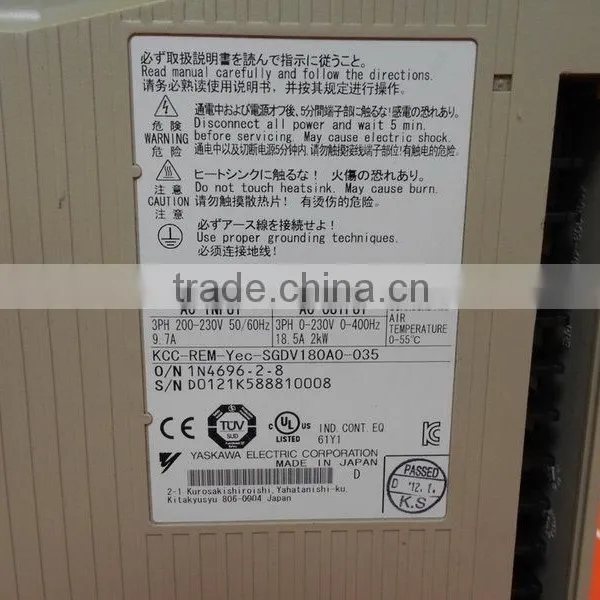 YASKAWA ServoPack SGDV-180A01A photo-3