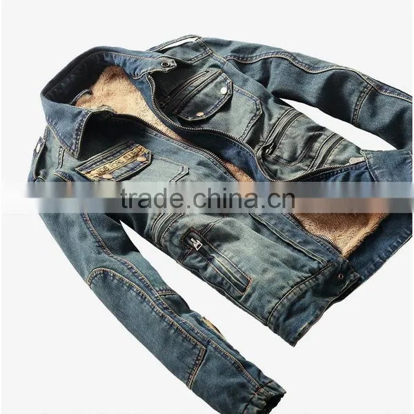 2016 Top OEM Newest Design Fashion Cool Wholesale High Quality Mens Jeans Jacket,coat Wear China Quality Choice photo-4
