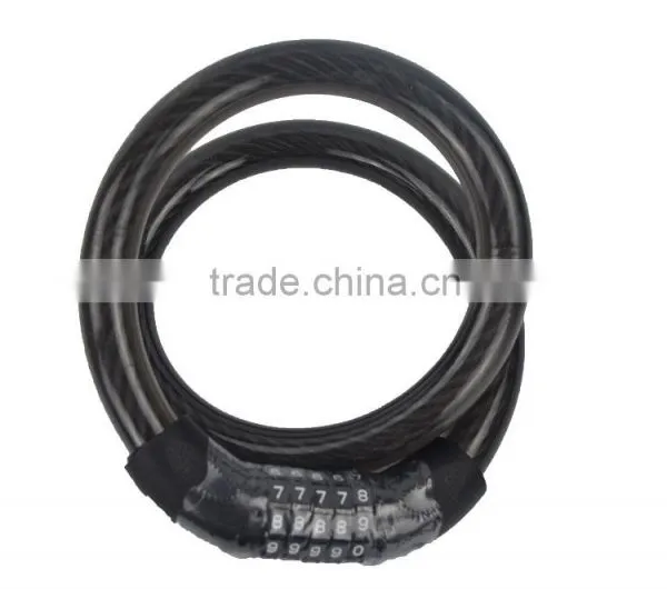 Hot Selling Good Quality Anti-theft Bicycle Cable Lock Spiral Lock photo-2
