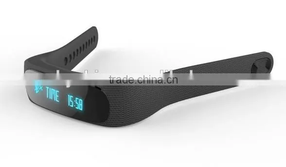 2016 New Fashion Design Assorted Colors E02 Bluetooth 4.3 Smart Sports Bracelet Alarm Silicone IP57 Waterproof Bracelet Watch photo-3
