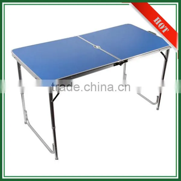 Wholesale Red/Blue/White MDF Aluminum Camping Adjustable Folding Picnic Table photo-3