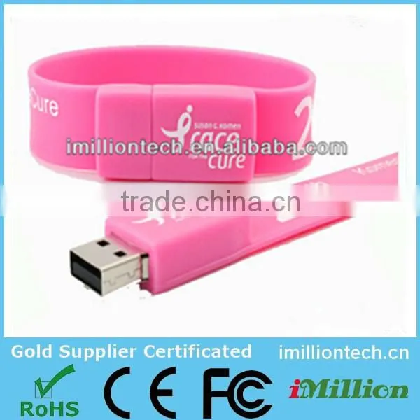 Shenzhen Express Snap Silicone Usb Bracelet / Wristband Usb Pendrive / Colorful Wristband Usb1gb 2gb 4gb 8gb 16gb photo-4