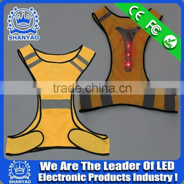 2016 Factory Supply Cheap LED Safety Vest For Road Safety At Night photo-2