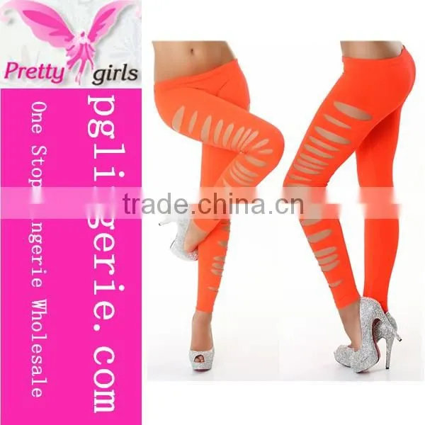 Wholesale Woman Mature Fashion Hollow Out Sexy Long Leggings photo-4