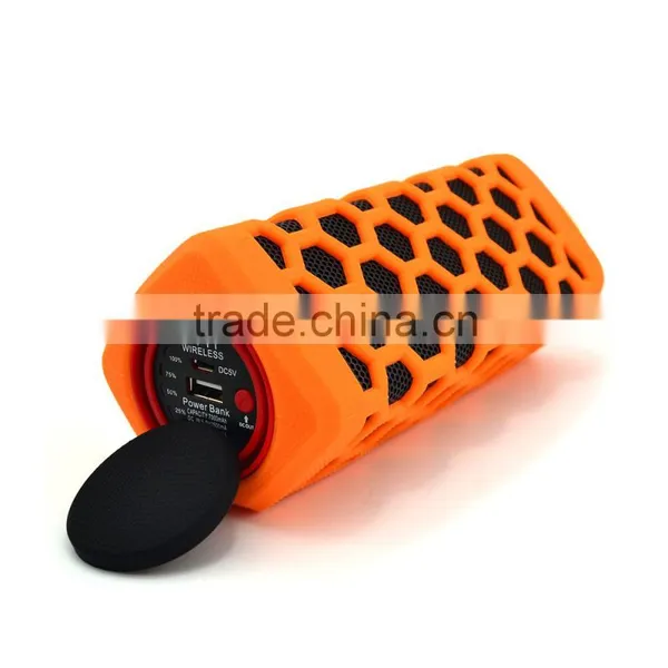 Portable Multifunction Mobile Power Bank Medium Dual Pairing Speakers Rugged Bluetooth Hifi Speaker--RS777