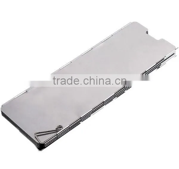 10 Plates Fold Camping Cooker Gas Stove Wind Shield Screen Foldable Outdoor photo-3