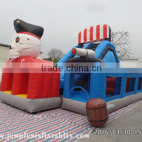 Inflatable Pirates Obstacle Course 2016 Good Quality Children Inflatable Slide CE Exports photo-2