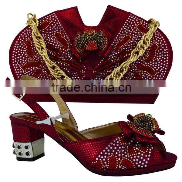 Excellent Middle Heel Women Shoes Beeptoe Style Sandals Shoes and Matching Bag Italian photo-6