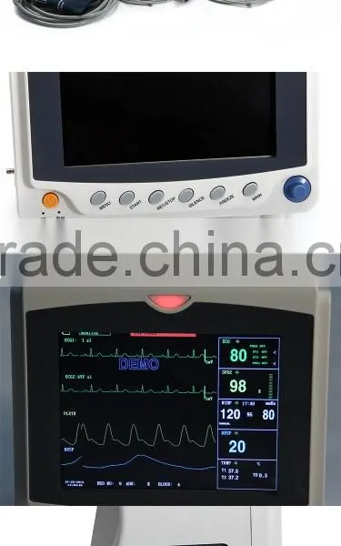 Hot Selling Computer Style Portable 8.4 Inch Patient Monitor Multi Parameter ECG, NIBP, SPO2, PR photo-4