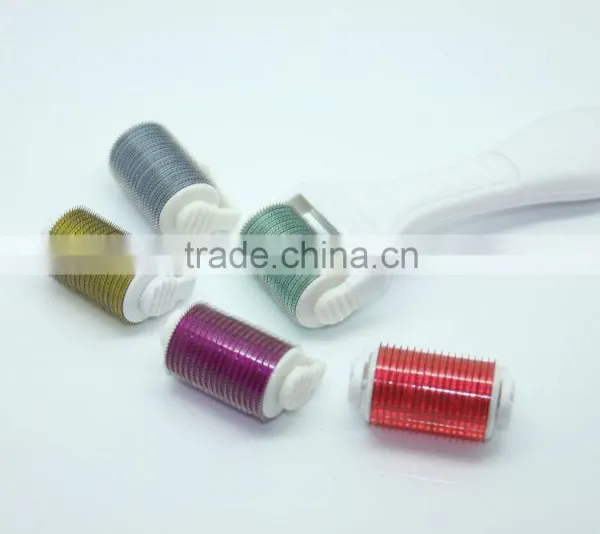 Cosmetic Implement Freckle Removal ce Certificate Derma Roller 1080 Needles Changeable Head Body Roller-L008 photo-5