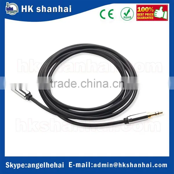 2016 Trending Products Male to Female AUX Port Compatible Gold Plated 3.5mm Stereo Audio Extension Cable photo-4