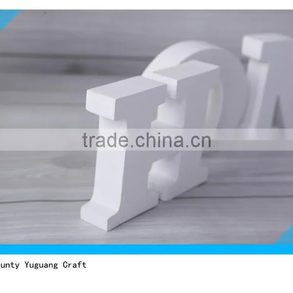 White MDF Letter HOME Decorative Wood Letter photo-4
