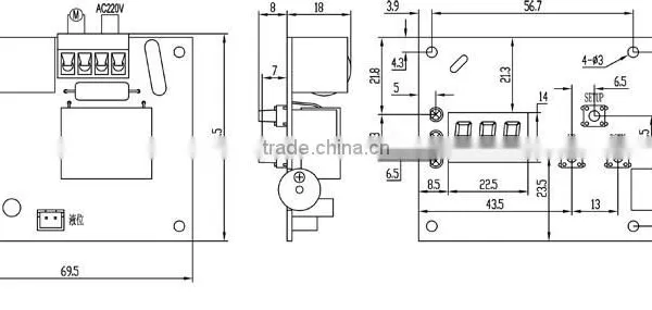 MR-1.0L Centrialized Lubrication System Controller Oil Pump Controller PCB photo-3