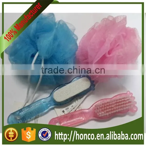 Bath Brush With Pumice Stone and Bath Ball
