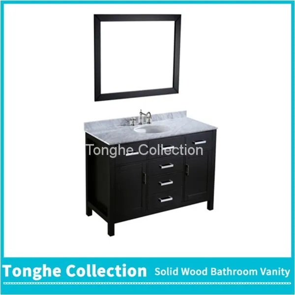 Tonghe Collection Espresso Bathroom Vanity Set Double Sink photo-2