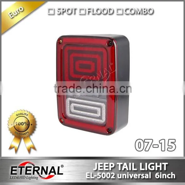 Jeep Wrangler Rubicon LED Tail Light Run Turn Reverse Brake Light JK 07-15 LED Rear Lamp photo-2