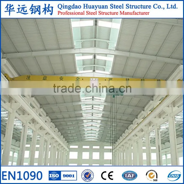 Fireproof Prefabricated Steel Workshop With 5 Tons Crane photo-5