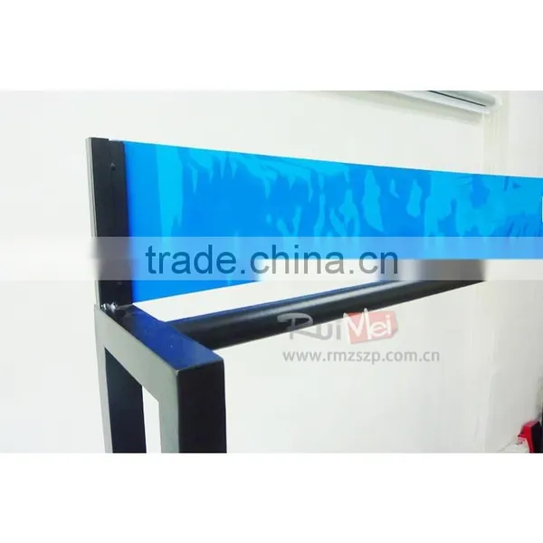 Floor-standing Customized Movable Metal Carpet Display Rack photo-5
