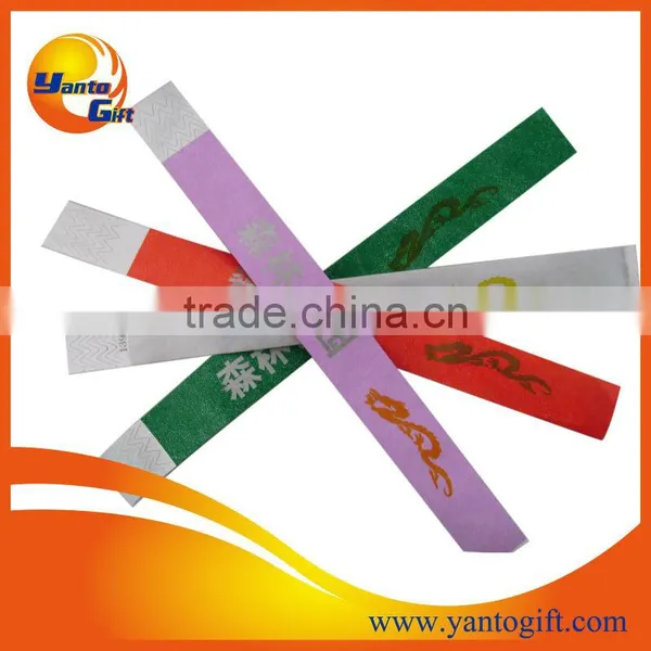 Recycled Club Tyvek Wristband With Custom Logo Printing