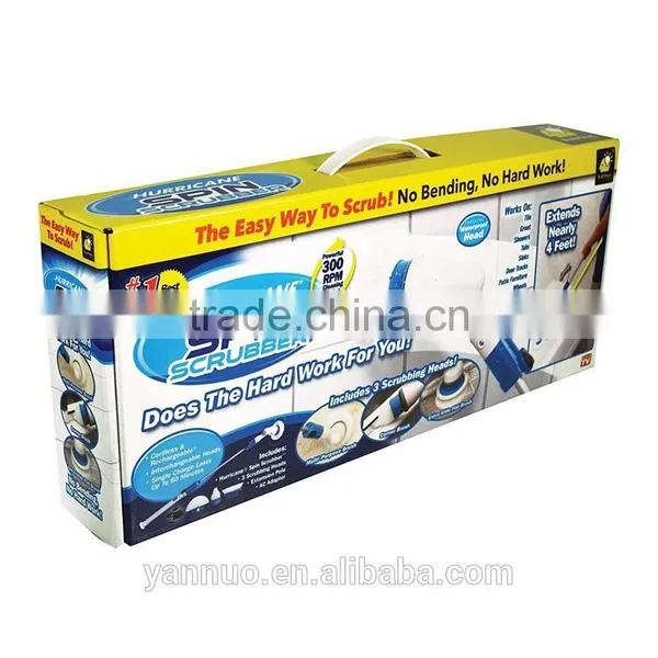 Turbo Scrub Hurricane Spin Scrubber, Wireless Electric Bathroom Cleaning Brush photo-5