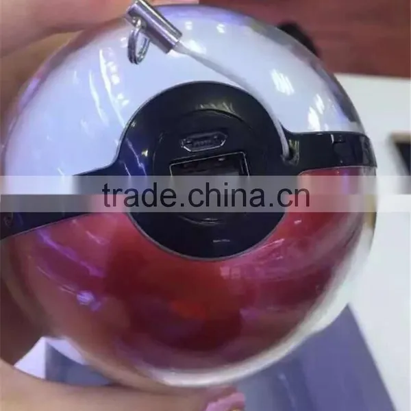 New 8000mAh Pokemon Power Charger With Projector Red and White Pokemon Go Power Bank Pokeball Power Bank With Projector photo-3