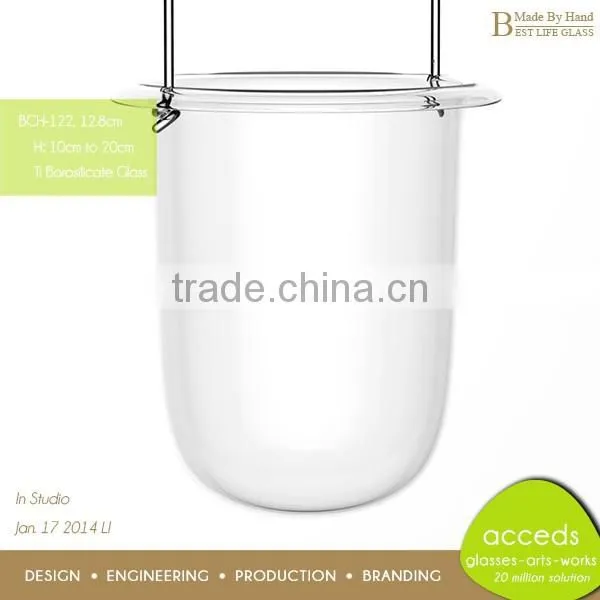 2014 Novelty OEM/ODM Round Replacement Clear Glass Tealight Holder photo-4