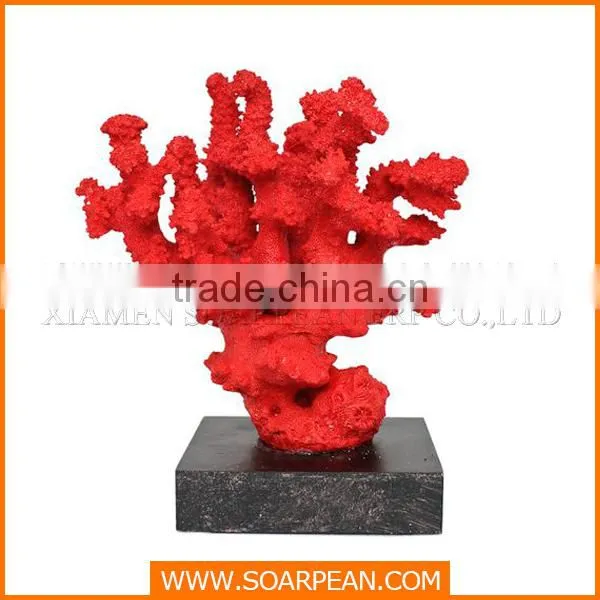 Home Decoration Poly Resin Red Coral for Sale photo-3