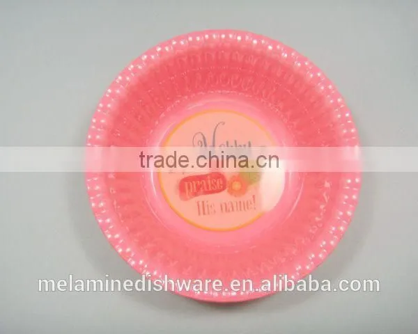 100% Melamine Factory Wholesale Safety Kids Children Cake Plate photo-3