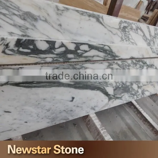 Newstars Stone Kitchen Prefab Marble Arabescato White Countertop photo-6