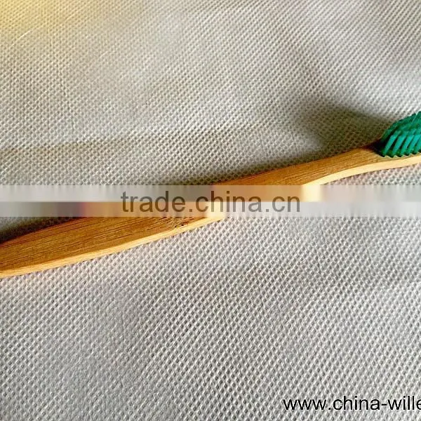 Soft Nylon Bristle Toothbrush With Bamboo Handle photo-2