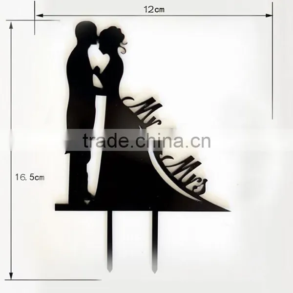 Acrylic Wedding Cake Topper Funny Wedding Cake Topper photo-5