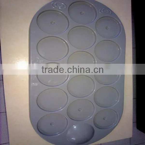 Oval Shape Vacuum Formed Blister Thick Plastic Serving Tray photo-2