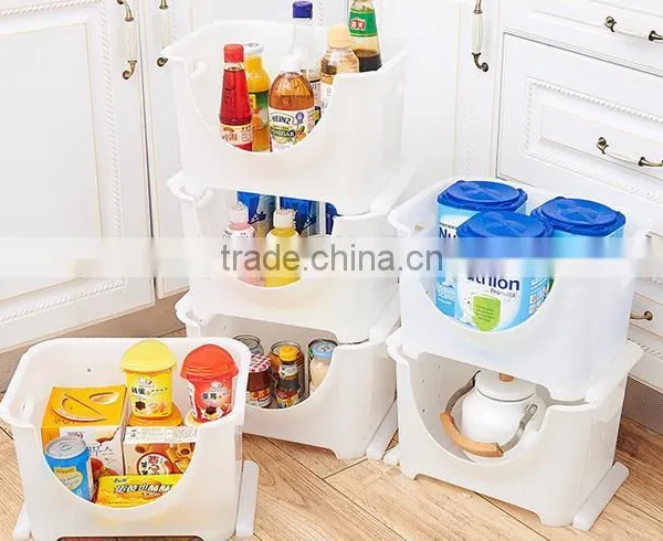 Plastic Receive Basket/fruit and Vegetable Storage Container photo-4