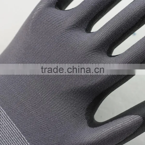NMSAFETY 15 Guage Black Foam Nitrile Coated Car Assembly Work Gloves Glove photo-3