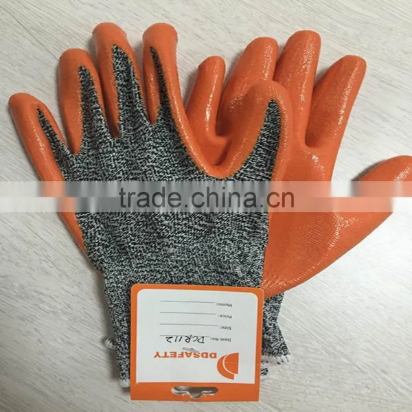 DDSAFETY 2017 Hot Sales Stainless Steel And Polyester Blend Cut Resistant Gloves photo-2