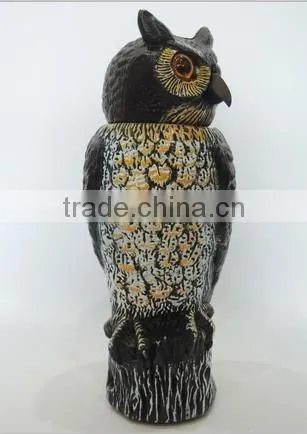 Lifelike Owl Scarecrow With Bobble Head photo-5