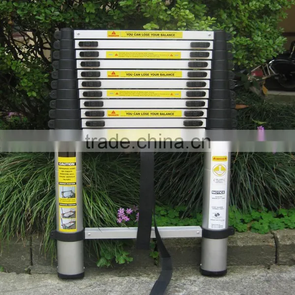 3.8m Aluminium Telescopic Step Ladder With EN131 Approval photo-4