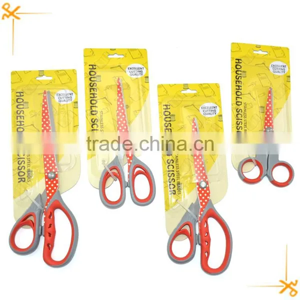 Different Size Household Scissors With Pattern Printing on Blades photo-6